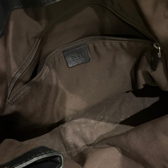 Gucci Tan and Black GG Large Tote Bag - Picture 3 of 13